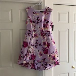 NWT Shelby Nites Lavender sleeveless floral dress